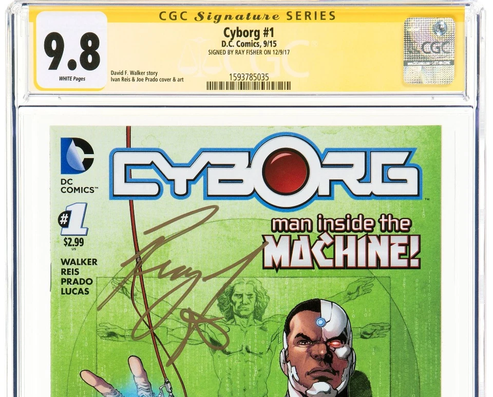 🔥Cyborg 1 Signature Signed SS Ray Fisher (DC, 2015 CGC NM/MT 9.8 Justice League - Image 3 of 4