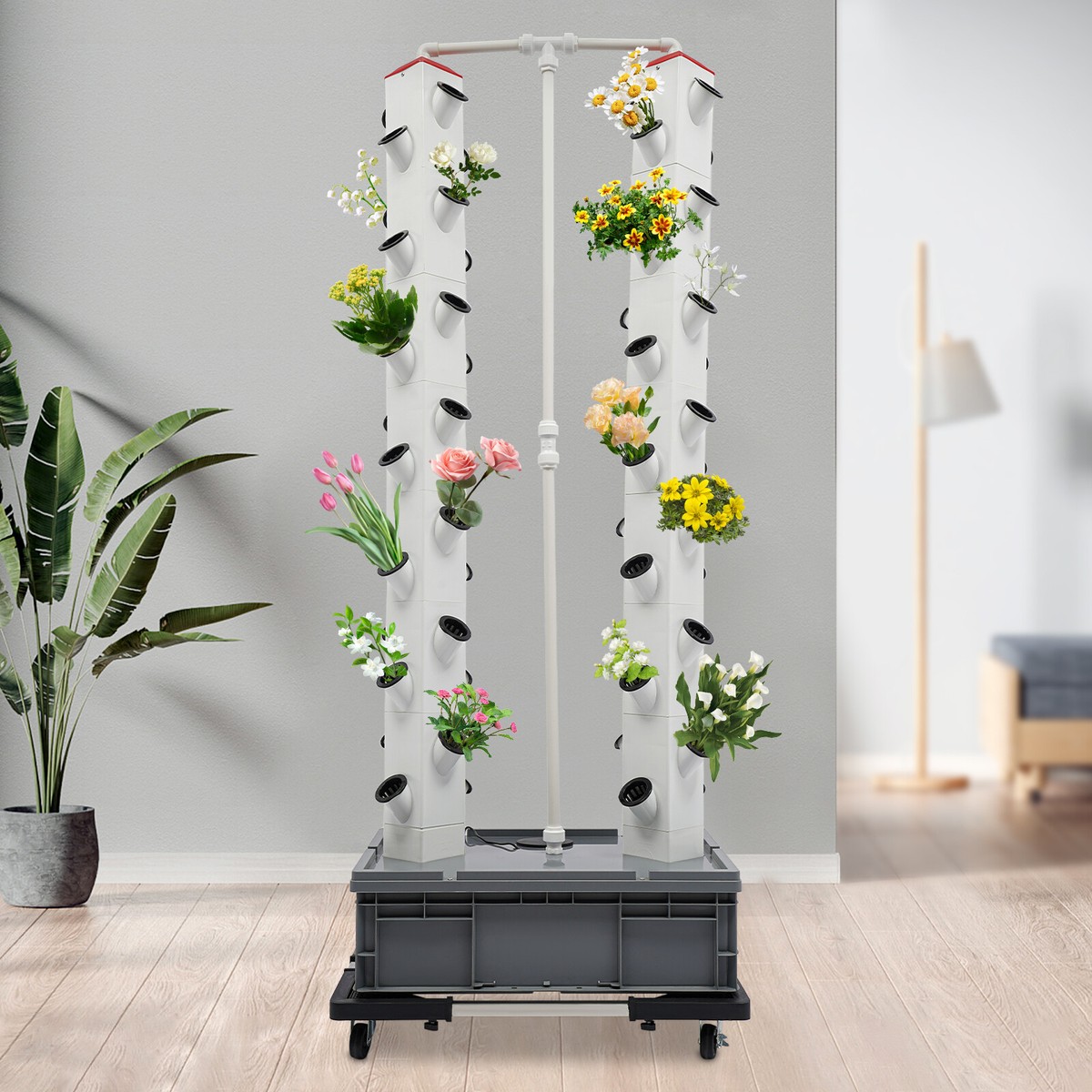 56 Holes Plant Hydroponic Vertical Smart Garden Kit Hydroponics