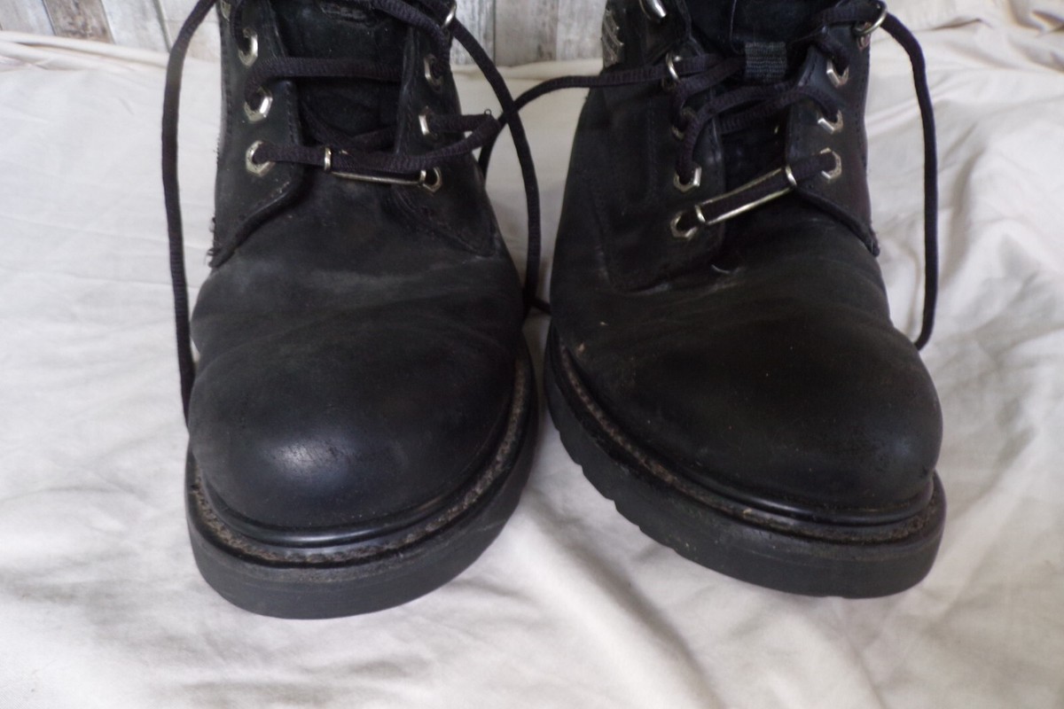 Harley-Davidson Mens Wolverine Badlands Black Boots 9.5 Used Harley-Davidson Lace Up Men main image 2