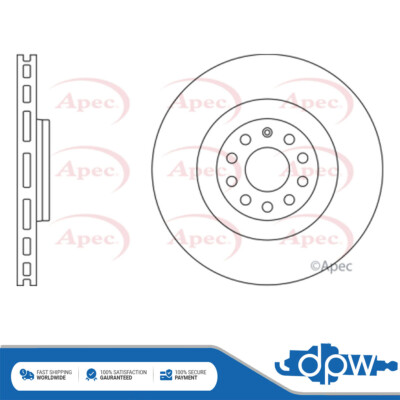 Fits Audi A3 VW Scirocco Seat Leon 1.8 2.0 3.2 3.6 Brake Disc Front DPW