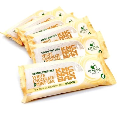 KENDAL MINT CO Kendal Mint Cake Energy Bars White Chocolate Coated Limited Edition by KMC