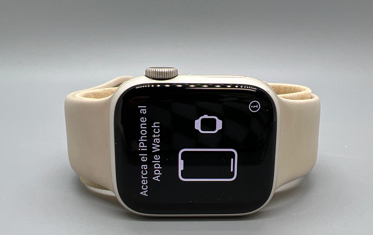 APPLE SERIES 7 41MM SILVER ALUMINUM/CERAMIC GPS LTE WR50 ION-X