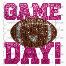 Sublimation Transfer Print Game Day Football Ready To Press Heat Transfer