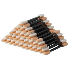 50 Eye Shadow Applicators Disposable Foam Makeup Brush Sponge Stick Palette