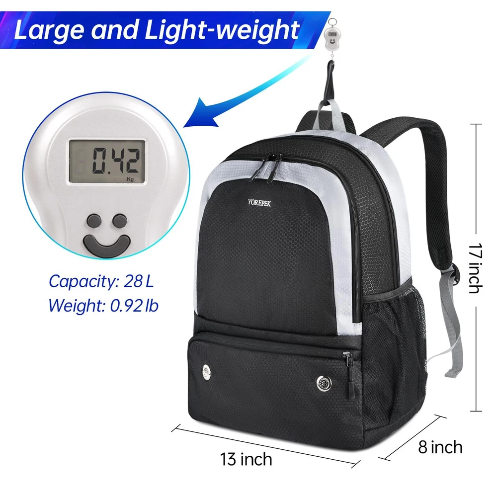Pickleball Bag Backpack with Shoe Compartment, Fence Hook for Men Women, Larg... Pickleball Bag Backpack with Shoe Compartment, Fence Hook for Men Women, Larg...