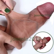 Liquid Silicone Realistic Dildo Skin Feeling Soft Huge Penis Suction Big Dick US