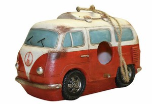 Camper Van Bird Box House Feeder Novelty Garden Hanging Gift