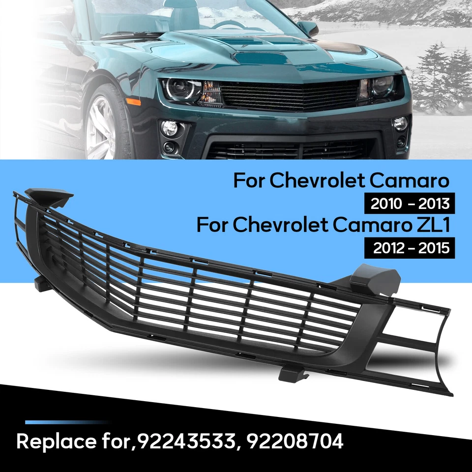 Black Heritage Upper Grille For 2010-13 Chevy Camaro ZL1 2012-15 #92208704 Foto 2 de 4