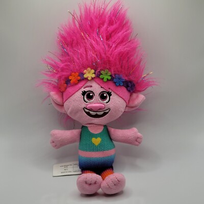 DreamWorks Trolls World Tour Poppy Plush 10'' Stuffed Animal Toy 2020 Doll Pink 
