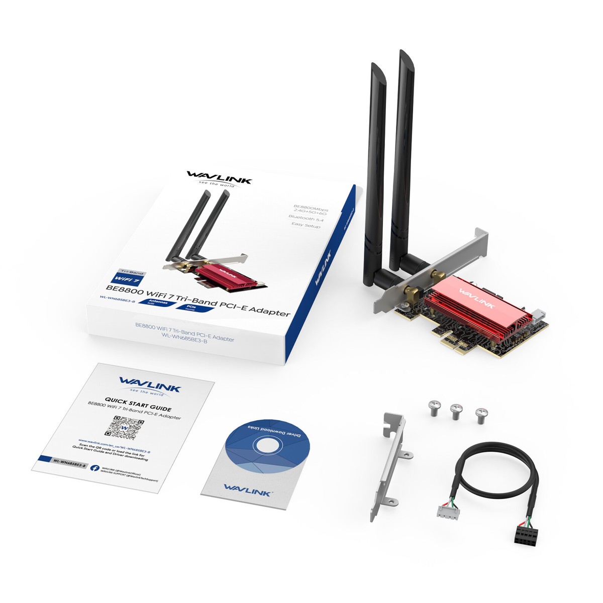 Wifi And Bluetooth Adapter For Pc WAVLINK WiFi 6E PCIe Card