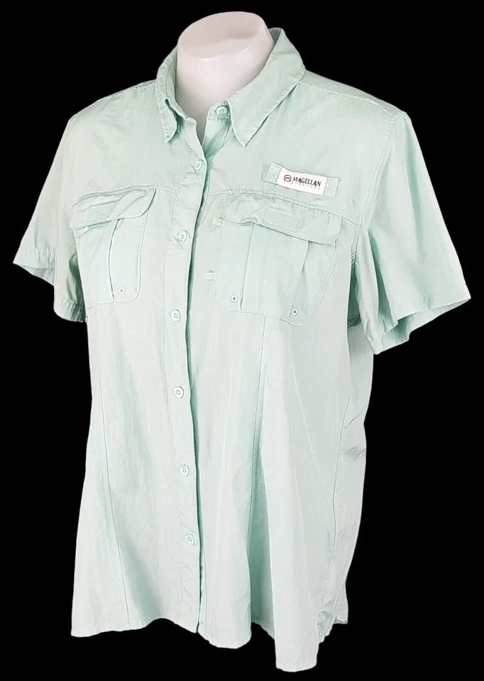 MAGELLAN FISHING GEAR Womans Blue S/S VENTED FISHING SHIRT Outdoors - M - £59 - Image 4 of 4