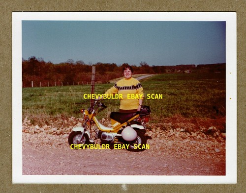 1976 Yamaha Chappy Mini-Bike Vintage Color Motorcycle LB50 LB80 Photograph