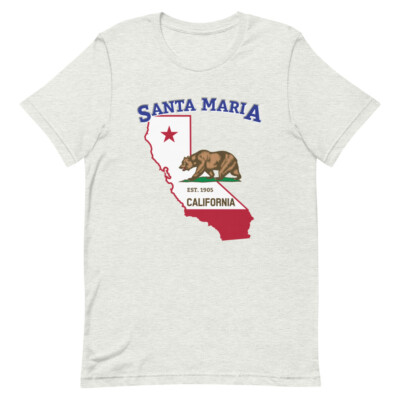 Santa Maria California Home Town Pride Native City-State Souvenir Tee T-Shirt