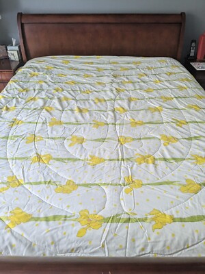 Christian Dior 7-Piece Queen Comforter Set, Yellow Sonnet Irises