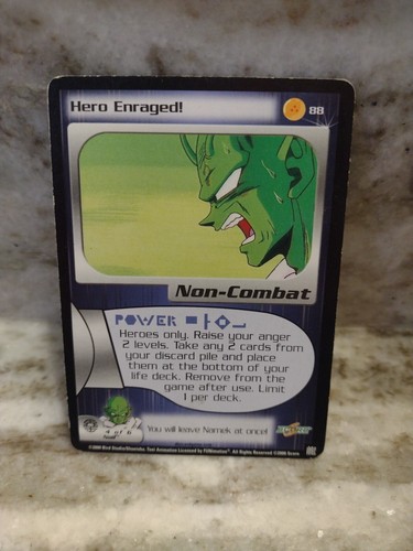 Hero Enraged! - Dragon Ball Z DBZ CCG Score Card #88