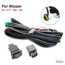 H8 H11 Fog Light Wiring Harness Switch Relay Kit for 1987-2004 Nissan Pathfinder