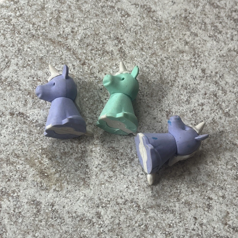 Iwako ластик винтажный зубы кролика слона Серебряный пистолет обезьяна единорог кекс - Изображение 4 из 4