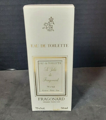 Vtg 1970's Fragonard Si Jolie EDT Perfume 50ml Spray Bottle with Original Box