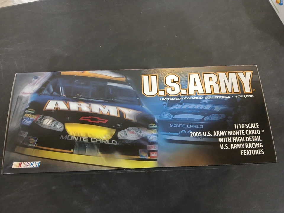 Joe Nemechek #01 U.S. Army 2005 Monte Carlo Nascar diecast 1/16th NASCAR descrip - Image 2 of 4
