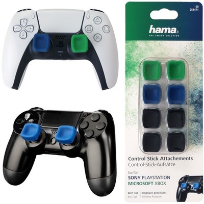 Hama 8in1 Set Control-Stick Thumb-Stick Controller Aufsätze Cap für Sony PS5 PS4
