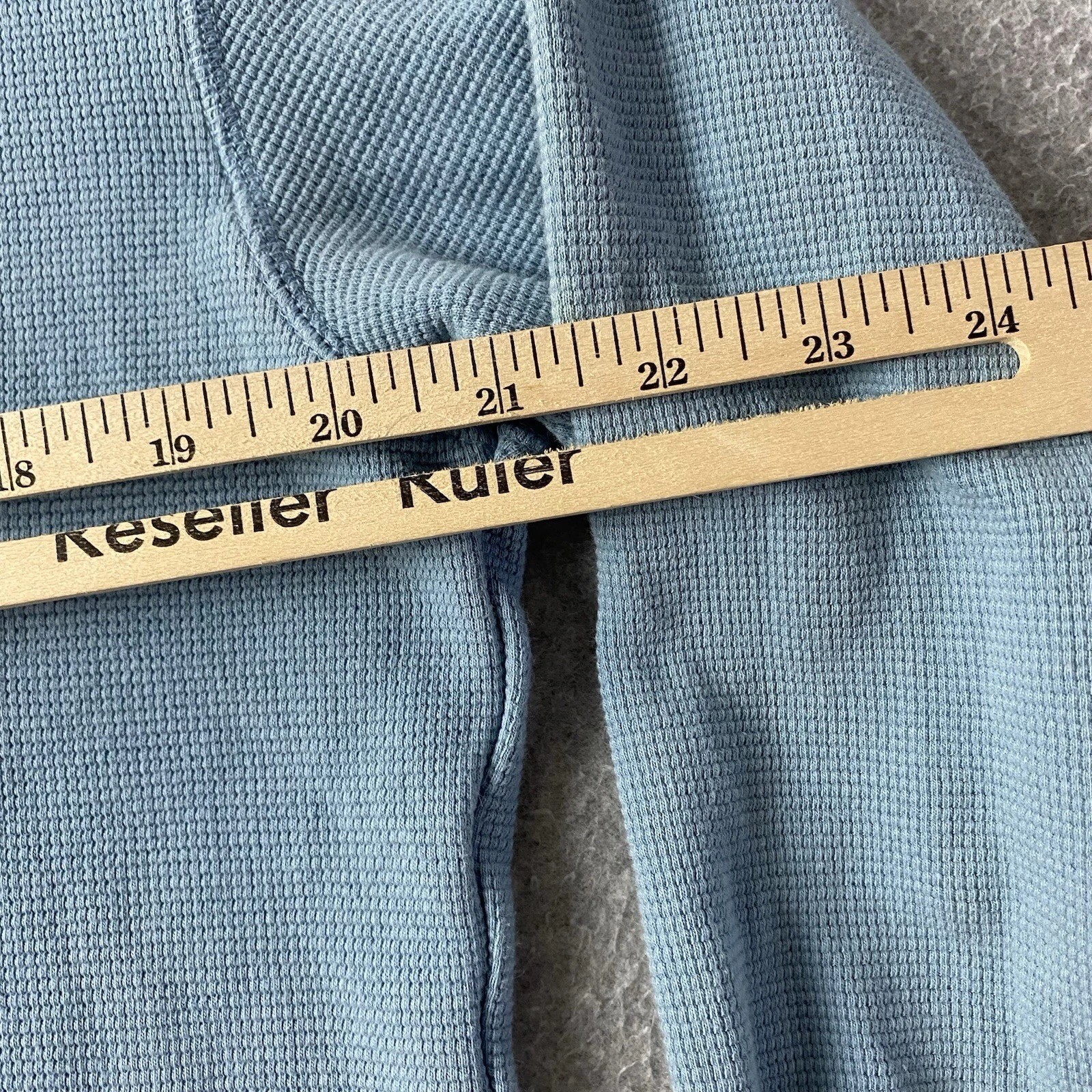 Polo Ralph Lauren pigiama camicia uomo grande blu manica lunga waffle maglia pony