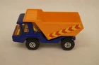 MATCHBOX LESNEY #23 Atlas Dump Truck Blue/Orange 1975 Superfast ENGLAND