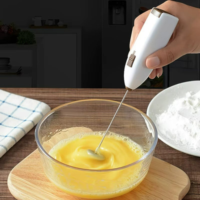 Elektrischer Handmilchaufschäumer | Mini Akku Eierschläger Kaffeemixer