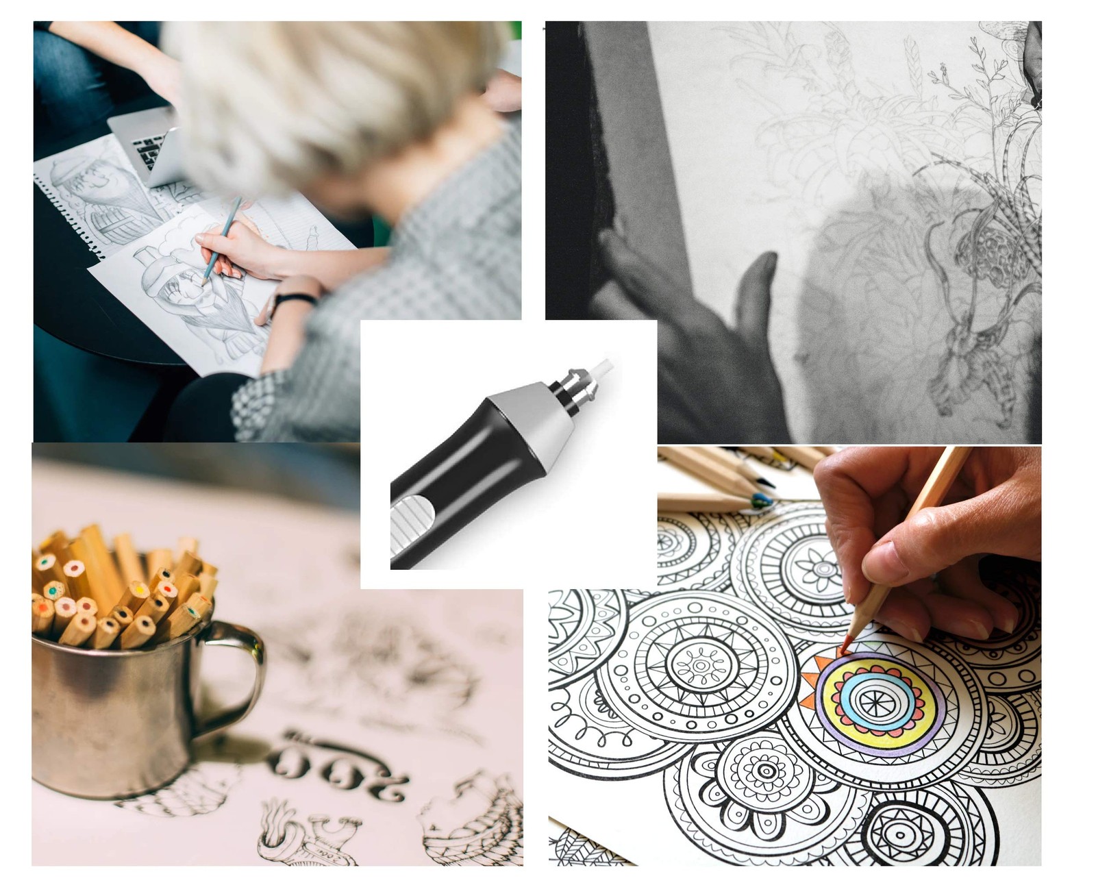 ARTME Electric Eraser/Automatic Rubber - 22pcs Refills Included (0.1 inch and...