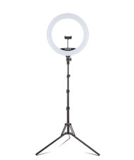 Vivitar 18" LED RGB Ring Light with Tripod, Phone Holder USB Charging Ports