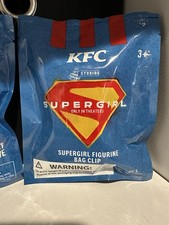 KFC 2026 Supergirl Action Figurine Bag Clip Seal Unopened New
