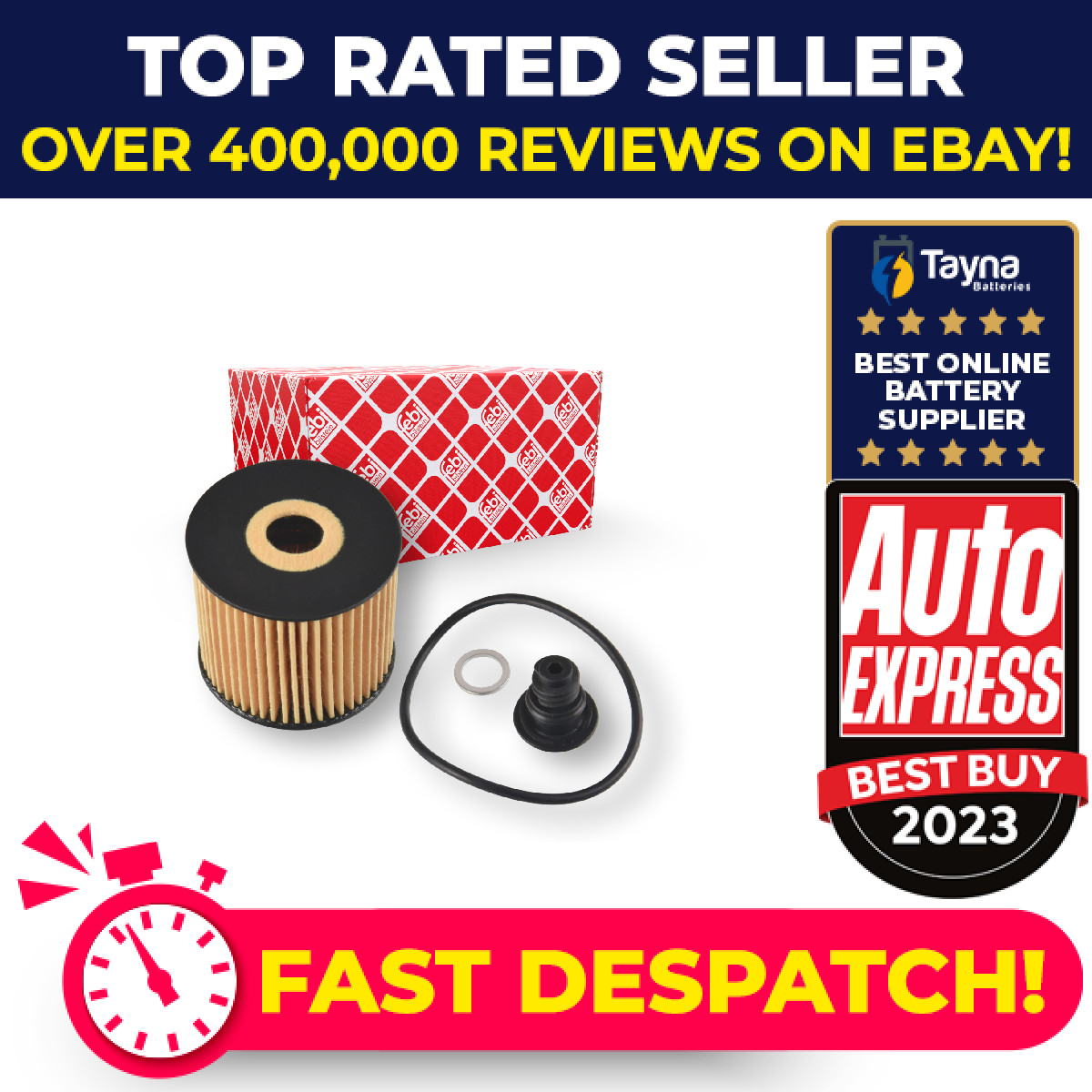 Oil Filter 184073 Febi 263202U000 Genuine Top Quality Guaranteed New