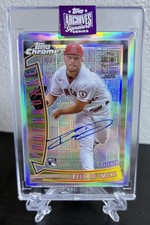 2025 Topps Archives Reid Detmers Encased Buyback Auto RC Rookie SSP Refractor/25