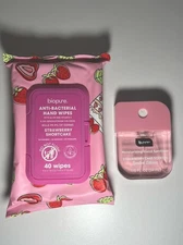 🍓 Biopure Antibacterial Hand Wipes & Hand Sanitizer – Strawberry Shortcake