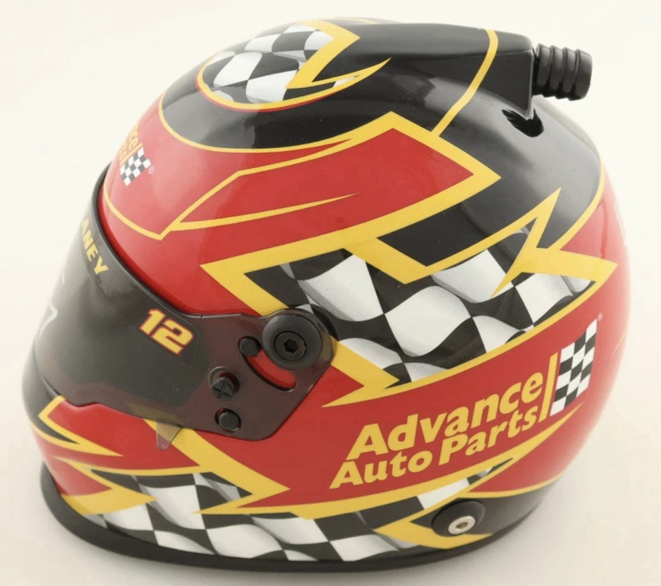 Ryan Blaney Signed NASCAR Advance Auto Parts Mini Helmet (PA) - Image 2 of 4