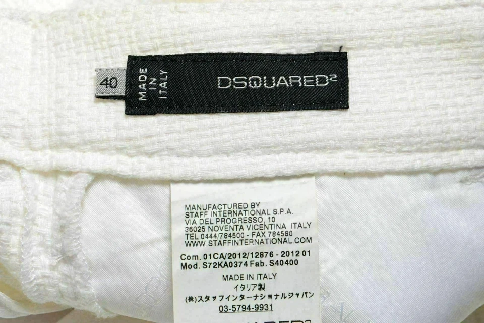Dsquared2 Women's White Casual Pants US 4 IT 40 - Image 4 of 4