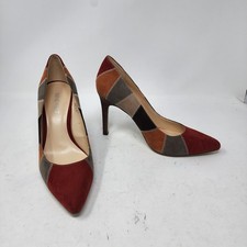 Nine West Shayleyo Faux Suede Multi-Colored Pump Heels Size 7M Career 