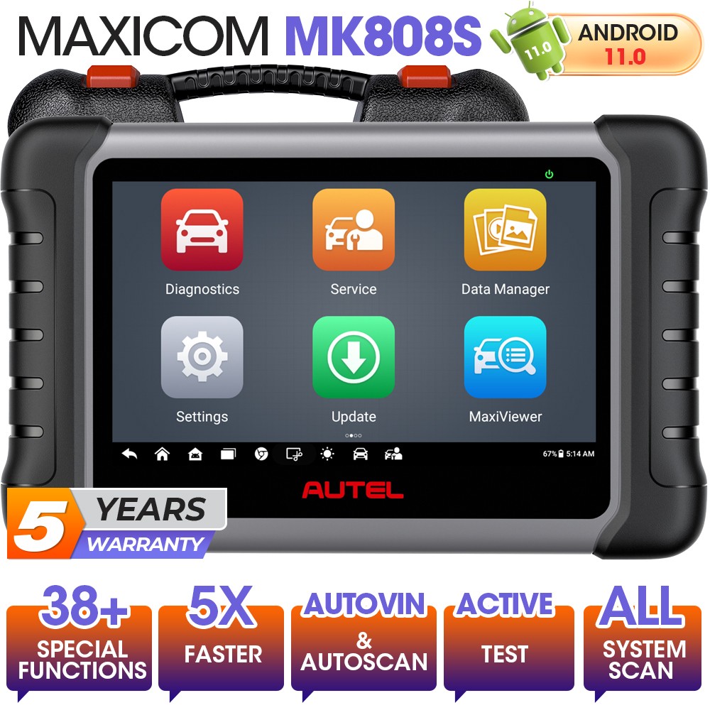 Autel MK808S PRO scanner automobile avec diagnostic tous systèmes