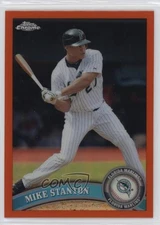 2011 Topps Chrome Retail Orange Refractor Giancarlo Stanton Mike Stanton #85