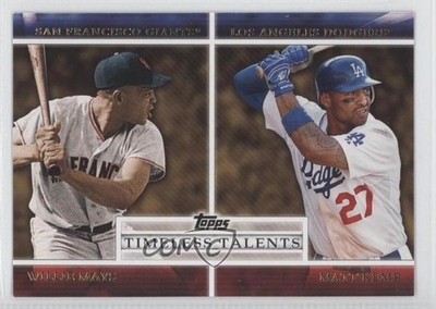 2012 Topps Timeless Talents Willie Mays Matt Kemp #TT-4 HOF d1f