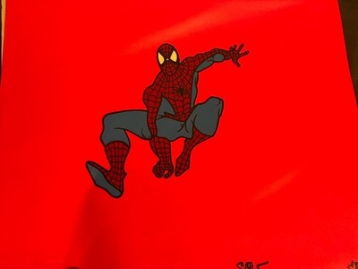 Spider-Man Animation Cell Hand Painted Original.
