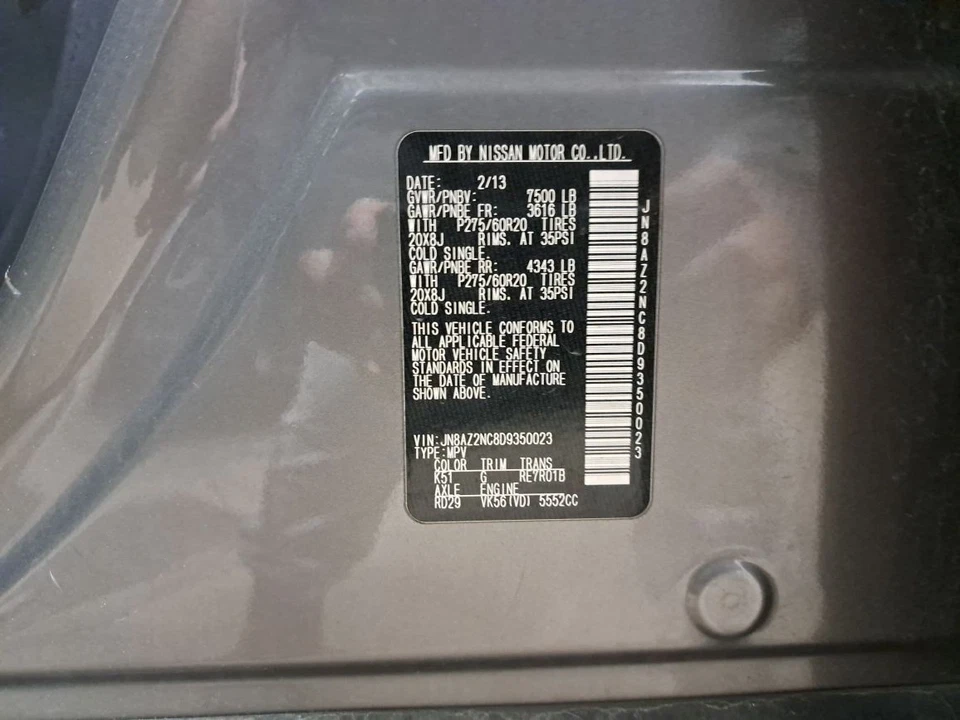 Eixo/junta dianteira lateral do passageiro Rh 2013 Qx56 Sku#4231433 - Imagem 4 de 4