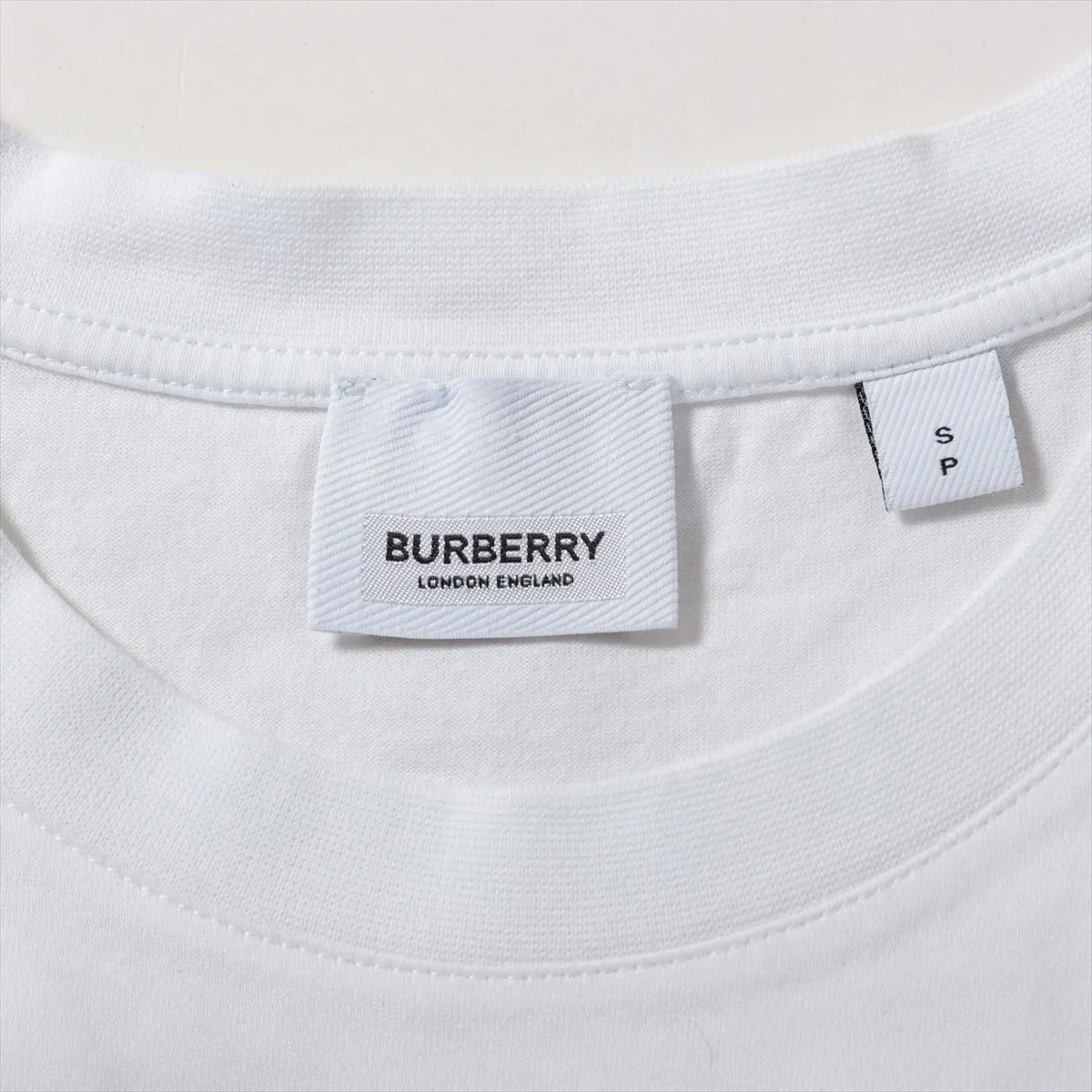 Burberry Cotton T-shirt S Men's White x black  8017485 TB logo thumbnail 5