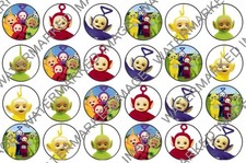 Teletubbies cupcake toppers