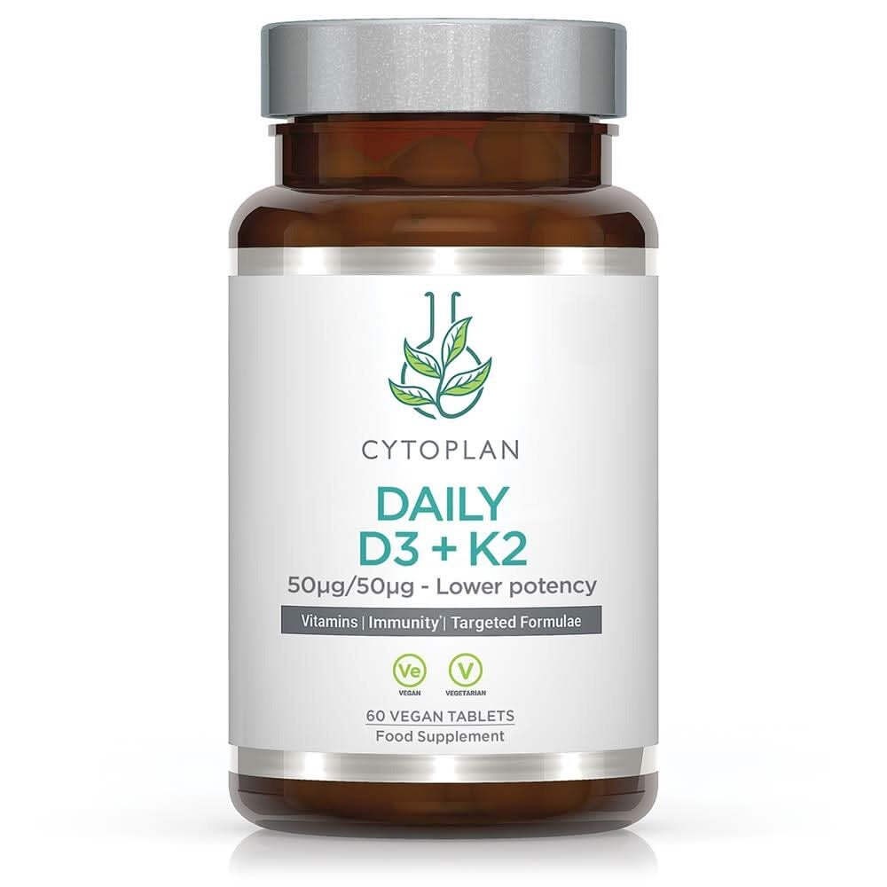 Cytoplan Daily D3 + K2 - 60 Vegan Tabs - Image 4