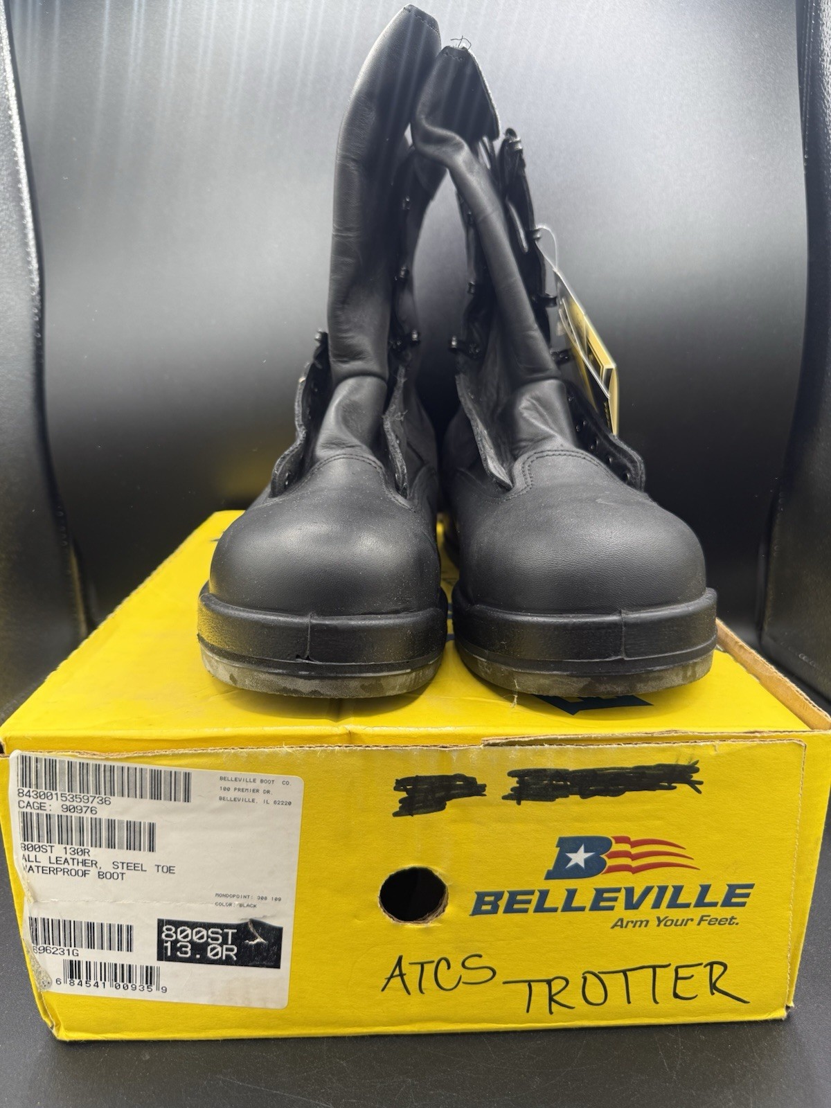 Belleville Waterproof Steel toe boots 800ST Men’s Size 13R Flight Deck Boots New