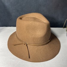 100 Wool Unisex Short Brim Brown Western Style Hat