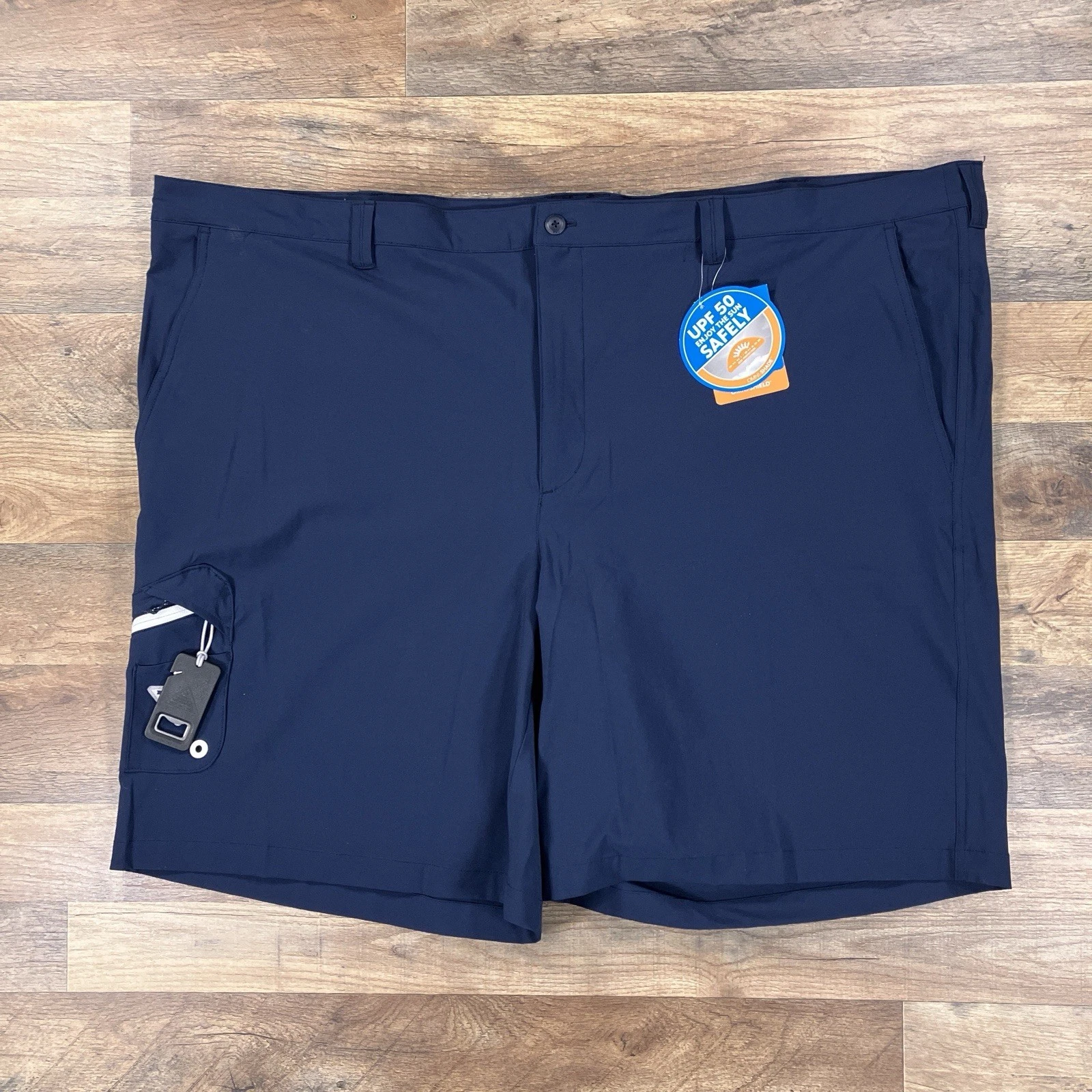 Columbia PFG Shorts Mens 54 Blue Performance Fishing Stretch NEW