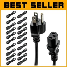 20 Pack  Approved 6ft Power Cords - Bulk IT Purchase