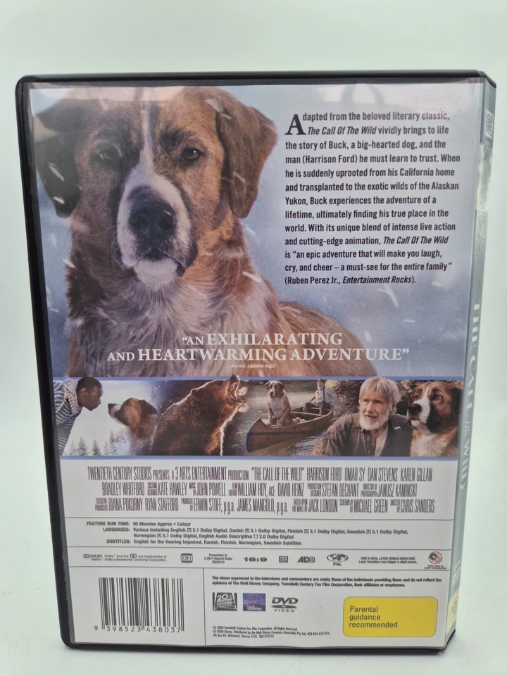 The Call of the Wild (DVD, 2020) Like New - Free Shipping #118 - image 3 of 3