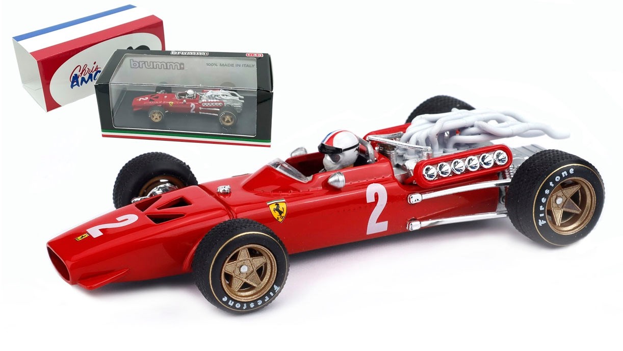 Brumm R255-CH Ferrari 312 F1 #2 Italian GP 1967 - Chris Amon 1/43 Scale